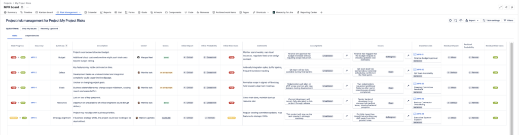 How to Set Up RAID Project Management in Jira: A Complete Guide ...